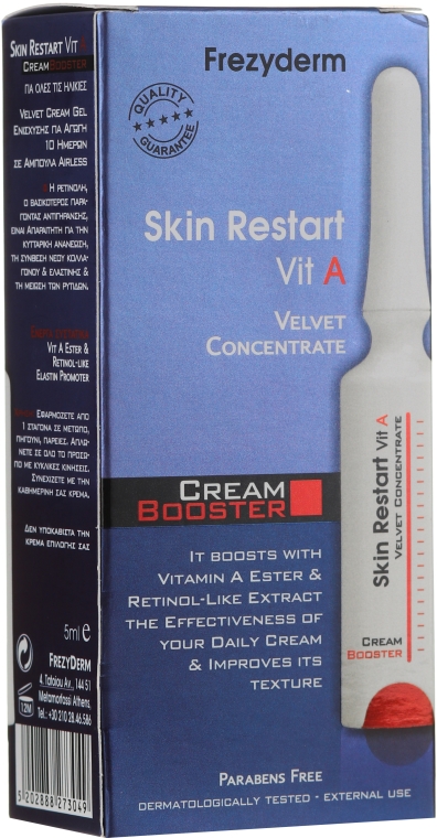 Odmładzający koncentrat-booster do twarzy z retinolem - FrezyDerm Skin Restart Vit A Cream Booster — Zdjęcie N2