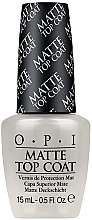 Kup Top do paznokci o matowym wykończeniu - OPI Matte Top Coat