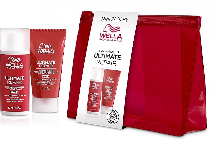 Zestaw - Wella Professionals Ultimate Repair (sh/50ml + cond/30ml) — Zdjęcie N1