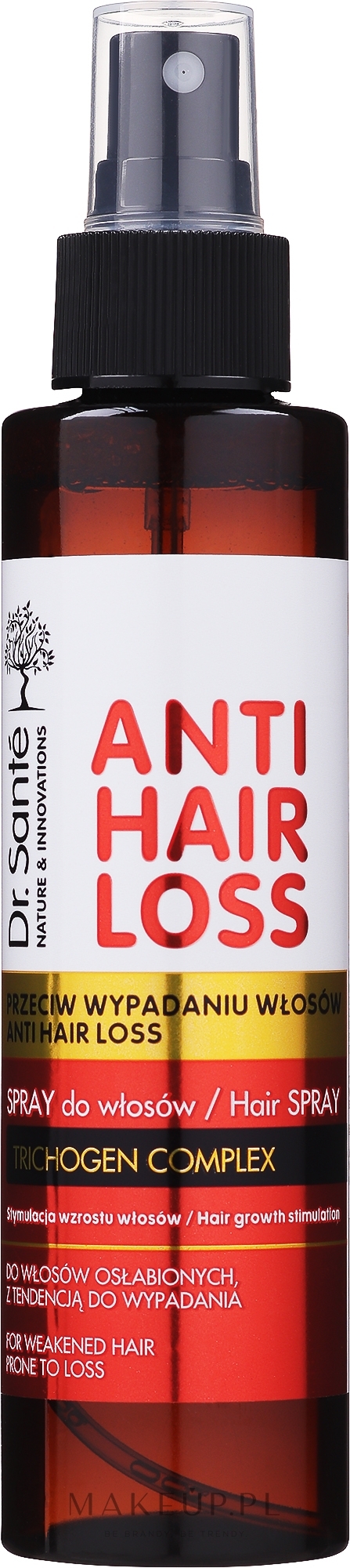 Spray stymulujący wzrost włosów osłabionych i z tendencją do wypadania - Dr Sante Anti Hair Loss Spray — Zdjęcie 150 ml