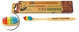 Kup Bambusowa szczoteczka do zębów M64, miękka, tęczowa - Mattes Rebi-Dental Tothbrush
