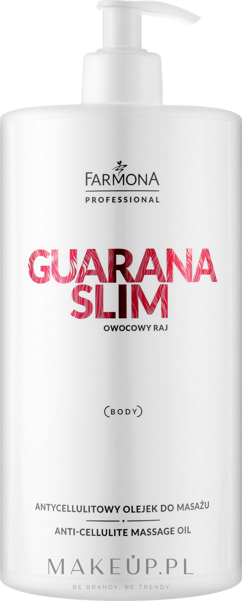 Antycellulitowy olejek do masażu - Farmona Professional Guarana Slim Owocowy raj — Zdjęcie 950 ml
