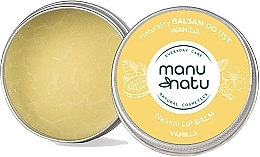 PREZENT! Waniliowy balsam do ust - Manu Natu Natural Vanilla Lip Balm — Zdjęcie N1