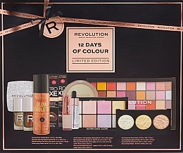 Kalendarz adwentowy, 12 produktów - Makeup Revolution 12 Days Of Colour Limited Edition  — Zdjęcie N2