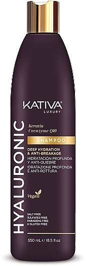 Szampon do włosów - Kativa Hyaluronic Keratin & Coenzyme Q10 Shampoo — Zdjęcie N1