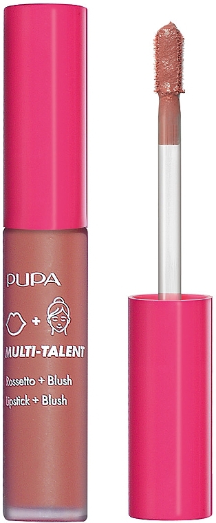 Wielofunkcyjna pomadka + róż - Pupa Multi-Talent Lipstick + Blush — Zdjęcie N1