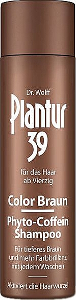 Tonizujący szampon przeciw wypadaniu do ciemnych włosów - Plantur 39 Color Brown Phyto-Coffein Shampoo — Zdjęcie N1
