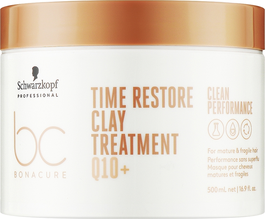 Maska do włosów - Schwarzkopf Professional Bonacure Time Restore Clay Treatment Q10+ — Zdjęcie N2