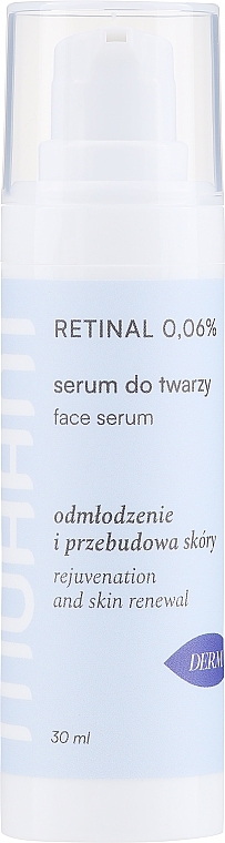 Przeciwstarzeniowe serum do twarzy z retinalem 0,06% - Mohani Rejuvenation And Skin Renewal Serum 0.06% — Zdjęcie N2