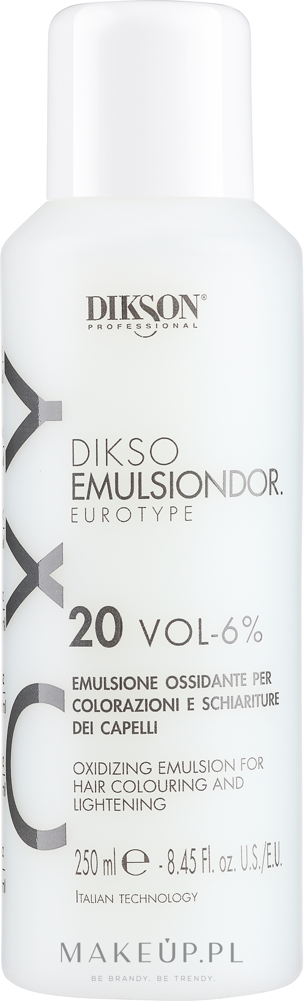 Kremowy utleniacz 6% - Dikson Tec Emulsion Eurotype — Zdjęcie 250 ml