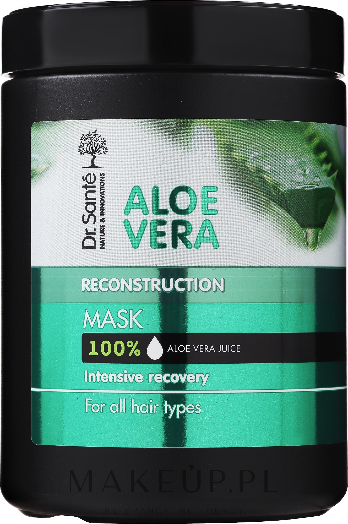 Dr Sante Aloe Vera - Intensywnie regenerująca maska odbudowująca do włosów — Zdjęcie 1000 ml