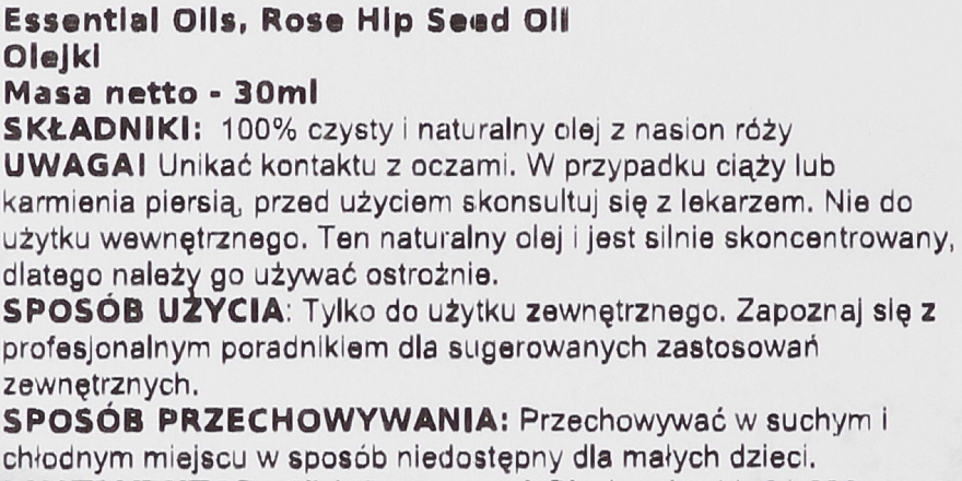 Olejek eteryczny z nasion dzikiej róży - Now Foods Essential Oils 100% Pure Rose Hip Seed Oil — Zdjęcie N2