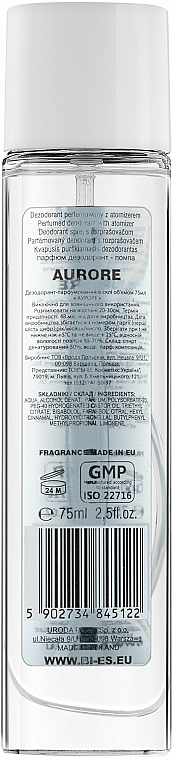 Bi-es Aurore - Perfumowany dezodorant w atomizerze — Zdjęcie N2
