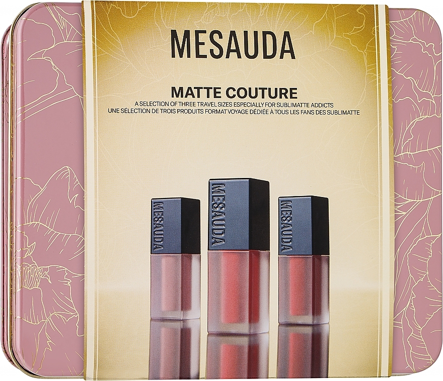 Zestaw - Mesauda Matte Couture Kit (lipstick/3pcs) — Zdjęcie N1