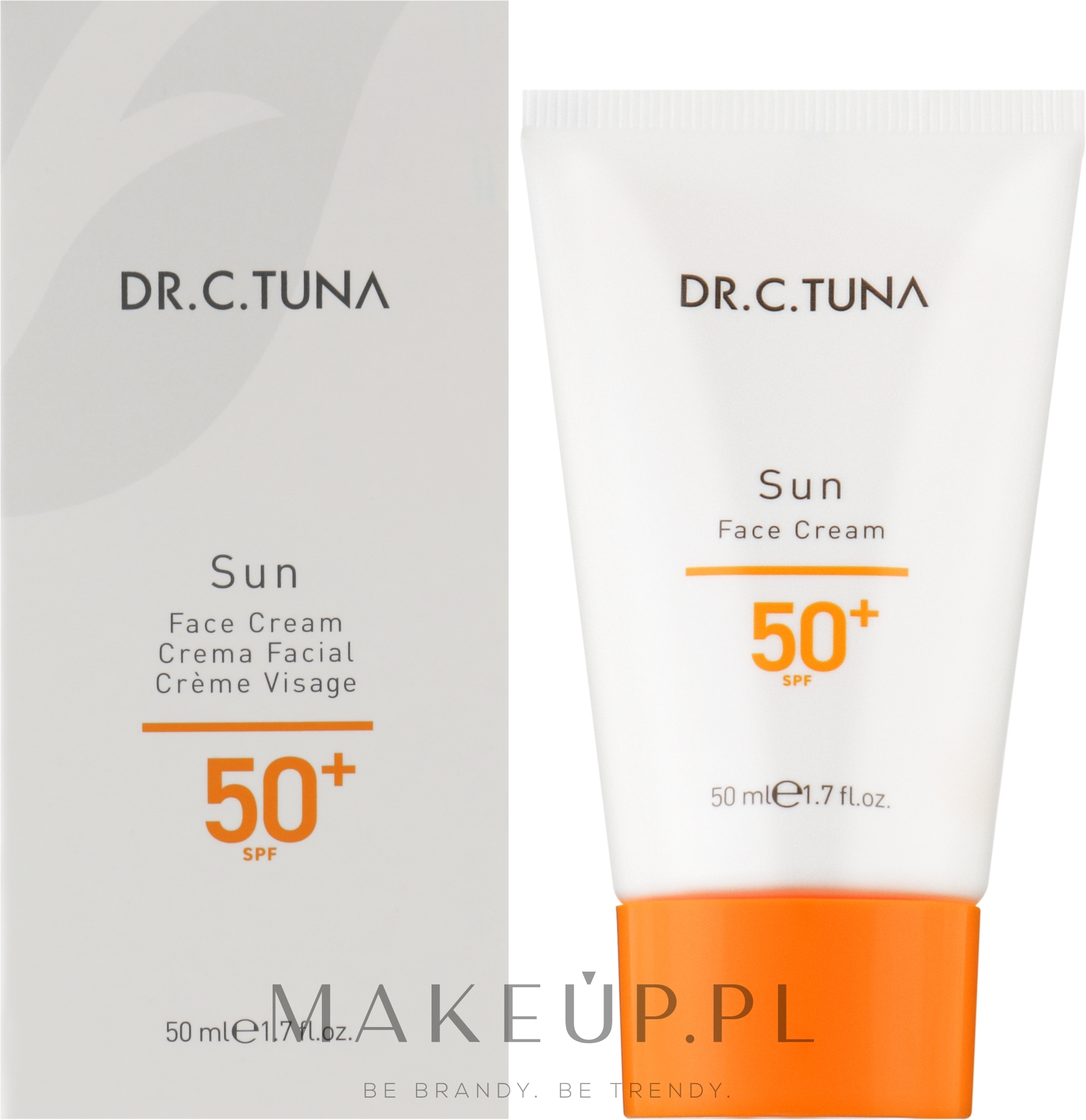 Filtr przeciwsłoneczny do twarzy - Farmasi Dr. Tuna Sun Face Cream SPF50+ — Zdjęcie 50 ml