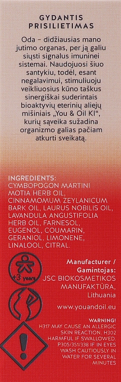 Mieszanka olejków eterycznych - You & Oil KI-Nail Fungus Touch Of Welness Essential Oil — Zdjęcie N3
