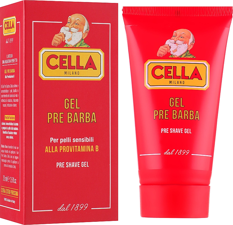 Żel przed goleniem z witaminą B - Cella Milano Gel Pre Barba — Zdjęcie N1