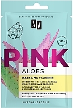 PREZENT! Nawilżająco-rozświetlająca maska ​​w płachcie - AA Aloes Pink Intensively Moisturising & Brightening Sheet Mask — Zdjęcie N1