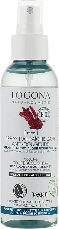 Bio-spray do twarzy przeciw trądzikowi różowatemu - Logona Spray Rafraichissant Anti-Rougeurs — Zdjęcie N1