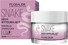 Wypełniający krem redukujący zmarszczki - FlosLek Snake Filling Cream — Zdjęcie N1