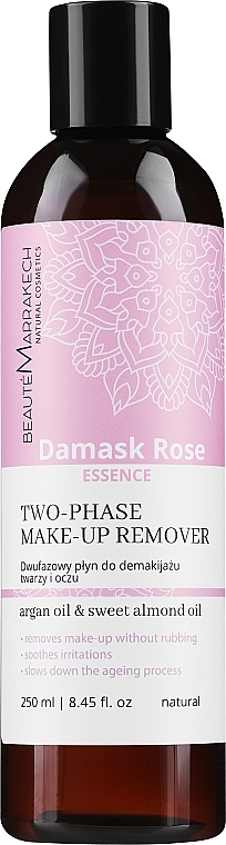 Dwufazowy środek do demakijażu Róża damasceńska - Beaute Marrakech Damask Rose Essence Natural Two-Phase Make-up Remover — Zdjęcie N1