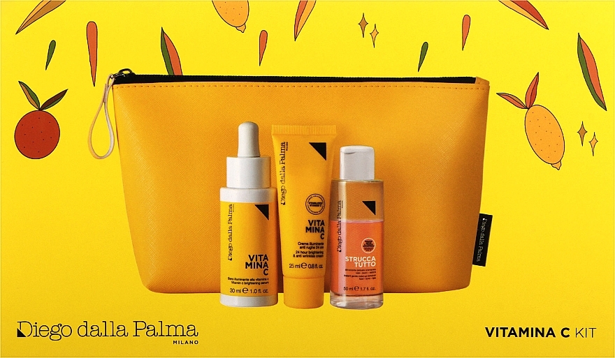 Zestaw - Diego Dalla Palma Kit Vitamina C (f/ser/30ml + f/cresm/25ml + remov/50ml) — Zdjęcie N2