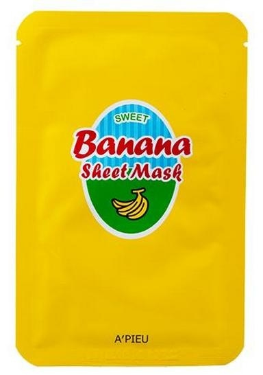 Odżywcza maseczka w płachcie do twarzy z ekstraktem z banana i miodu - A'pieu Sweet Banana Sheet Mask — Zdjęcie N1