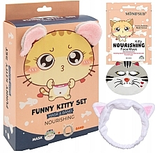 Zestaw - Mond'Sub Funny Kitty Set (f/mask/24ml + cosmetic/bandage/1szt) — Zdjęcie N1