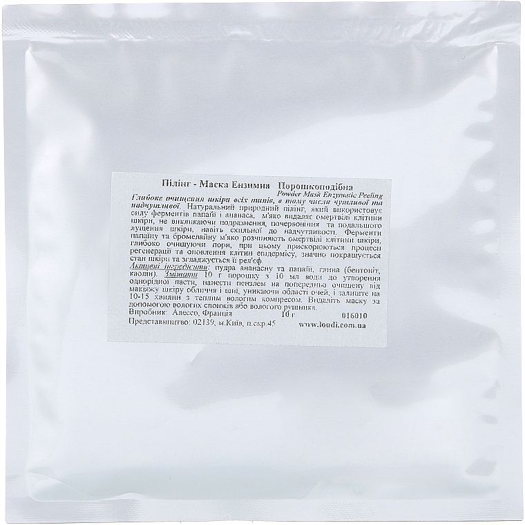 Enzymatyczna maseczka peelingująca w proszku - Alesso Professionnel Powder Face Mask — Zdjęcie N4
