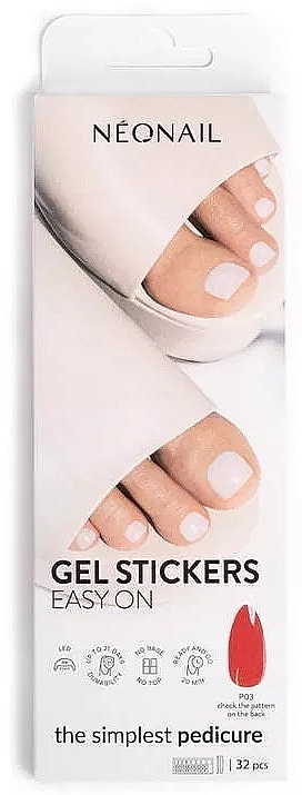 PRZECENA! Zestaw naklejek żelowych do pedicure - NeoNail Professional Gel Stickers Easy On * — Zdjęcie N1