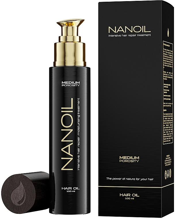 Olejek do włosów średnioporowatych - Nanoil Hair Oil Medium Porosity — Zdjęcie N5
