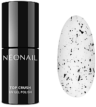 Lakier nawierzchniowy z czarnymi drobinkami - NeoNail Professional UV Gel Polish Top Crush — Zdjęcie N2