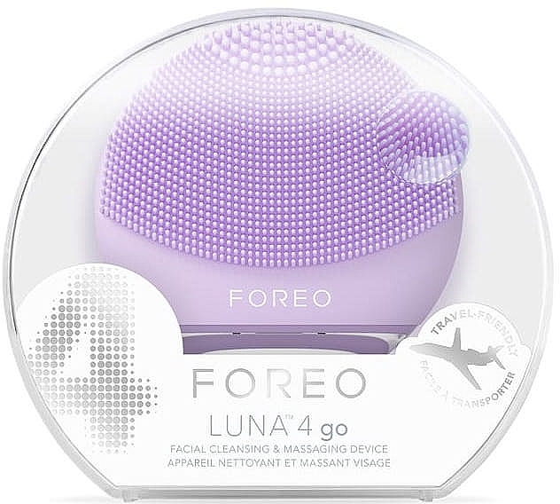 Podróżna szczoteczka do oczyszczania i masażu twarzy - Foreo Luna 4 Go Facial Cleansing & Massaging Device Lavender — Zdjęcie N4
