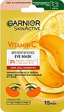 Rozświetlające płatki pod oczy - Garnier SkinActive Vitamin C Brightening Eye Mask — Zdjęcie N1