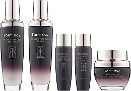 Kup Zestaw - FarmStay Grape Stem Cell Skin Care 3Set (ton130ml + ton/35ml + em/130ml + em/35ml + cr/50ml)