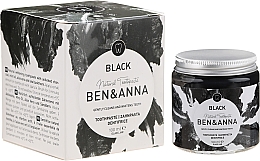 Kup PRZECENA! Naturalna czarna pasta do zębów z węglem aktywnym - Ben & Anna Natural Black Toothpaste *