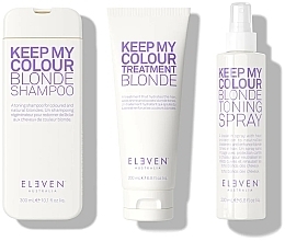 Zestaw - Eleven Australia Blonde Holiday Trio (shm/300ml + cond/300ml + h/spray/200ml + bag) — Zdjęcie N2