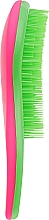 Szczotka do włosów Detangler Rubberised, 63916 - Top Choice Green&Pink — Zdjęcie N3