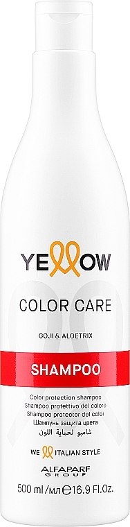 Szampon chroniący kolor włosów - Yellow Color Care Shampoo — Zdjęcie N1