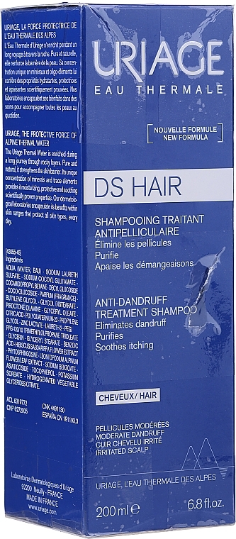 PRZECENA! Przeciwłupieżowy szampon do włosów - Uriage DS Hair Anti-Dandruff Treatment Shampoo * — Zdjęcie N1