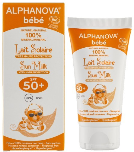 Przeciwsłoneczne mleczko dla dzieci SPF 50+ - Alphanova Bébé Sun Milk — Zdjęcie N1