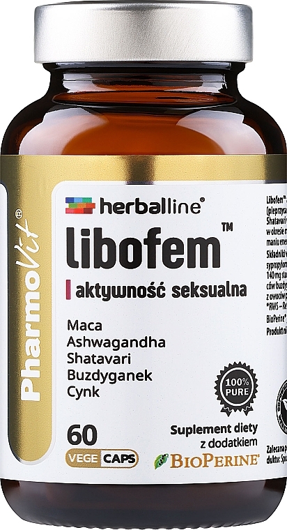 Suplement diety Libofem. Aktywność seksualna, 60 szt. - Pharmovit Herballine — Zdjęcie N1