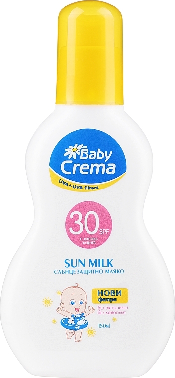 Mleczko do twarzy i ciała dla niemowląt z filtrem przeciwsłonecznym - Baby Crema Sun Milk SPF 30+ — Zdjęcie N1