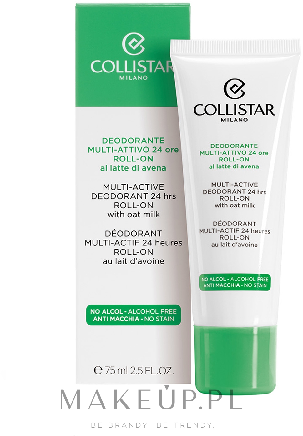 Multiaktywny dezodorant w kulce do wszystkich rodzajów skóry - Collistar Multi-Active Deodorant 24 Hours Roll-On — Zdjęcie 75 ml
