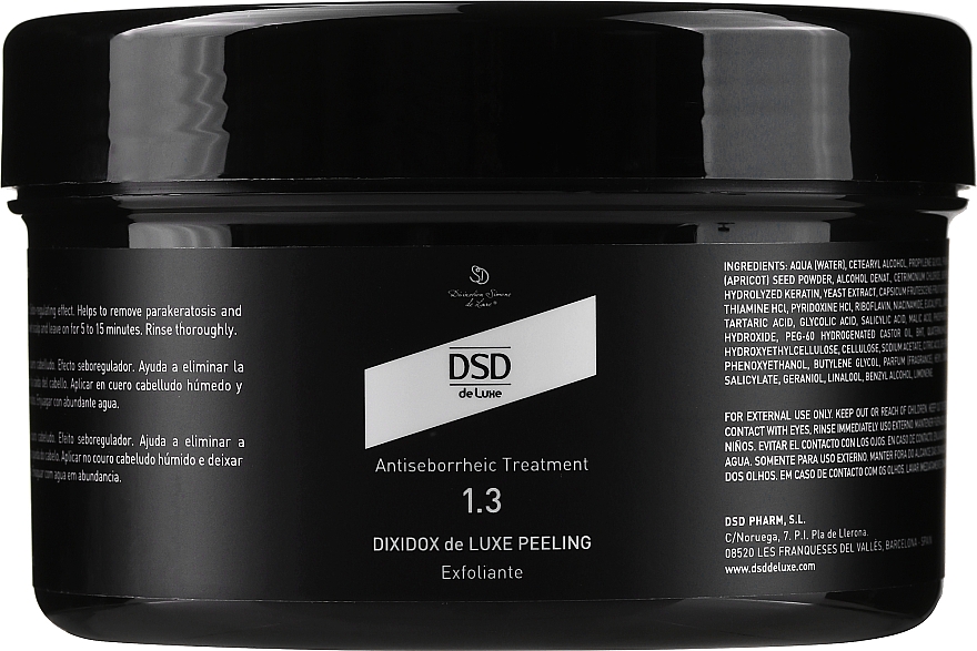 Peeling De Suite 1.3 N - Simone DSD De Luxe Dixidox DeLuxe Antiseborrheic Peeling — Zdjęcie N4