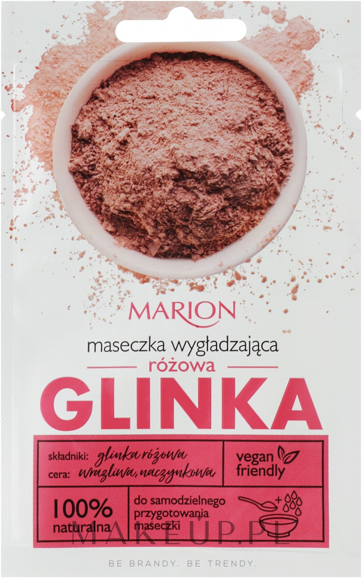 Wygładzająca maseczka do twarzy Różowa glinka - Marion Spa — Zdjęcie 8 g