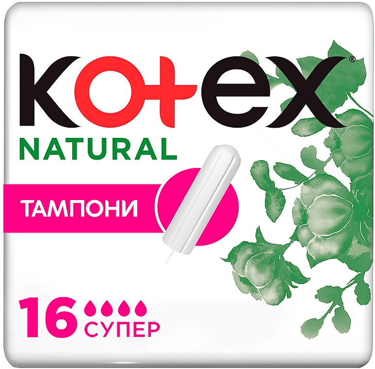 Naturalne tampony 16 szt. - Kotex Natural