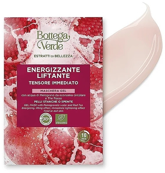 Pianka micelarna do oczyszczania twarzy - Bottega Verde Beauty Extracts Pomegranate Water & Red Tea Gel Mask — Zdjęcie N1