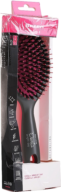 PRZECENA! Szczotka do włosów, różowa - Beter Slide Bright Day Pneumatic Brush * — Zdjęcie N2