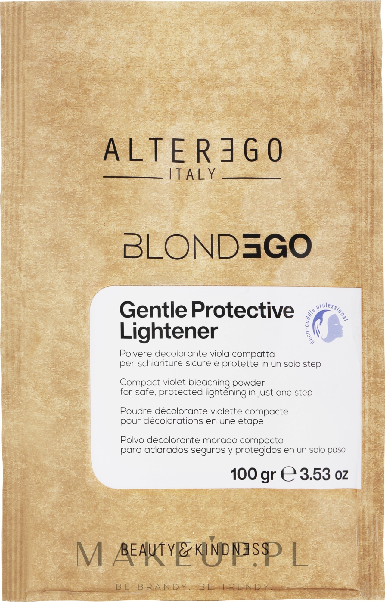 Puder rozjaśniający do włosów - AlterEgo BlondEgo Gentle Protective Lightener Violet Bleaching Powder — Zdjęcie 100 g